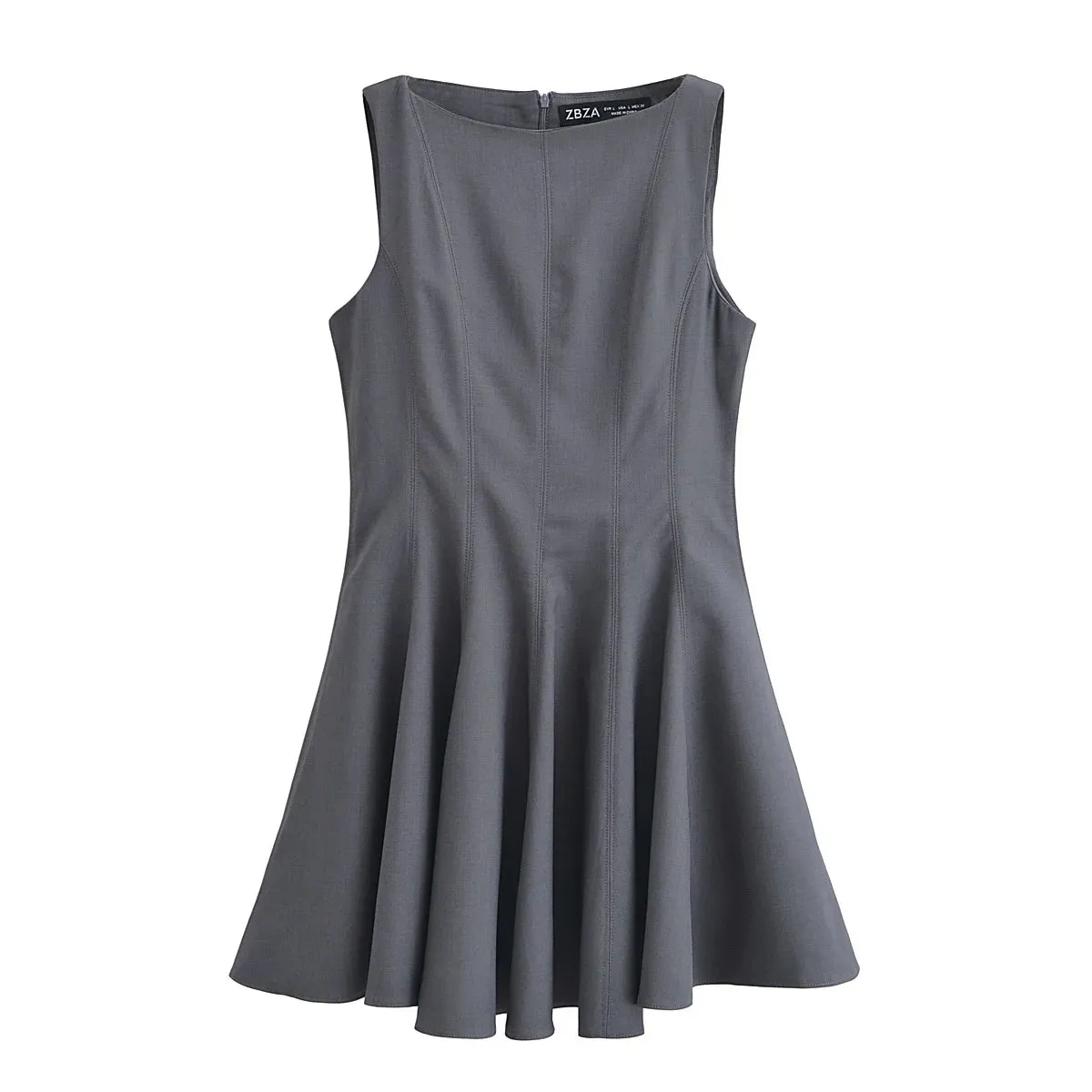 Sleeveless Pleated Summer Dress