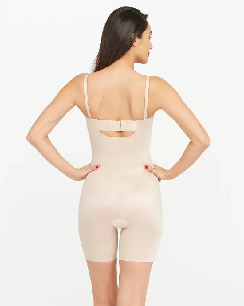 Strapless Cupped Mid-Thigh Bodysuit