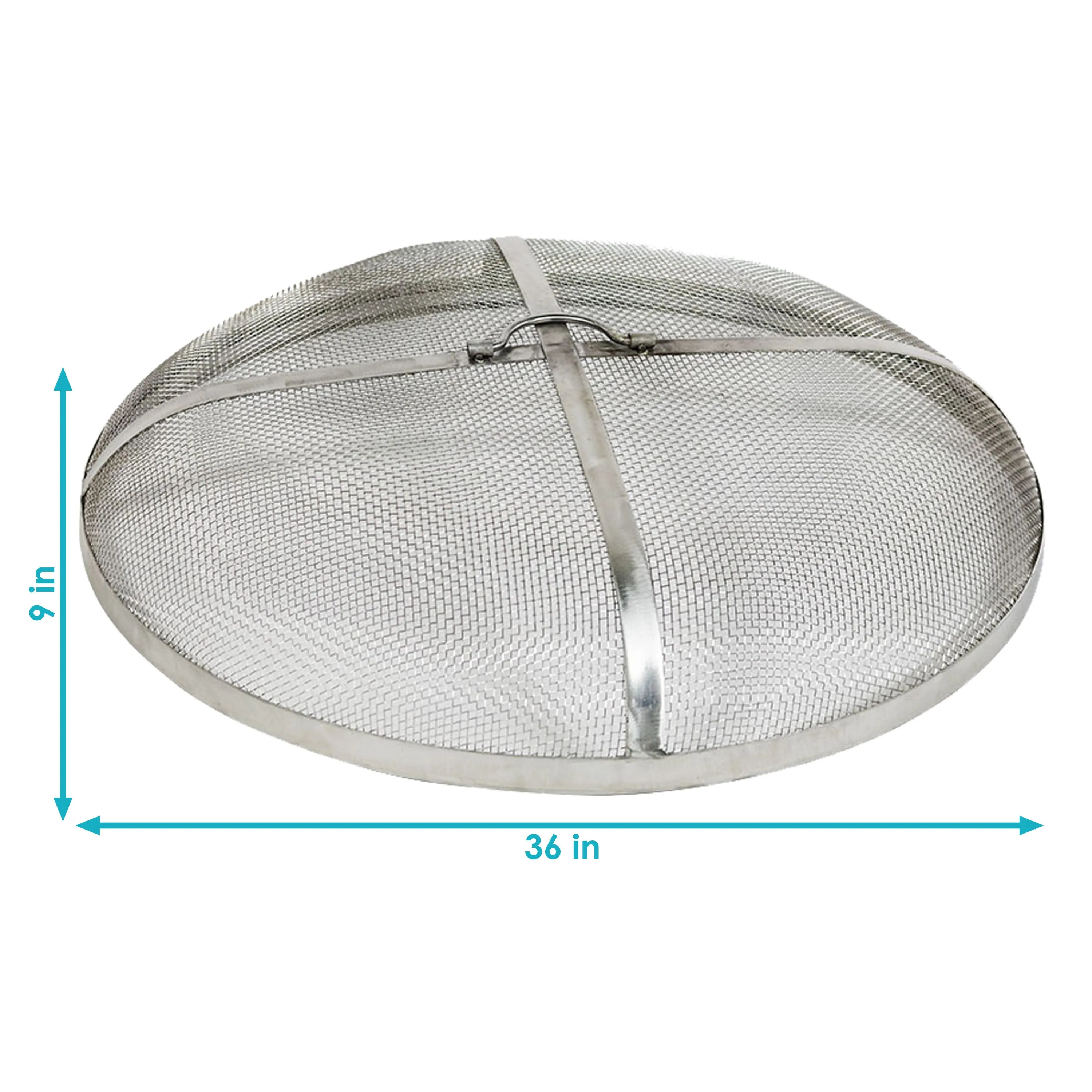 Sunnydaze Stainless Steel Heavy-Duty Fire Pit Spark Screen