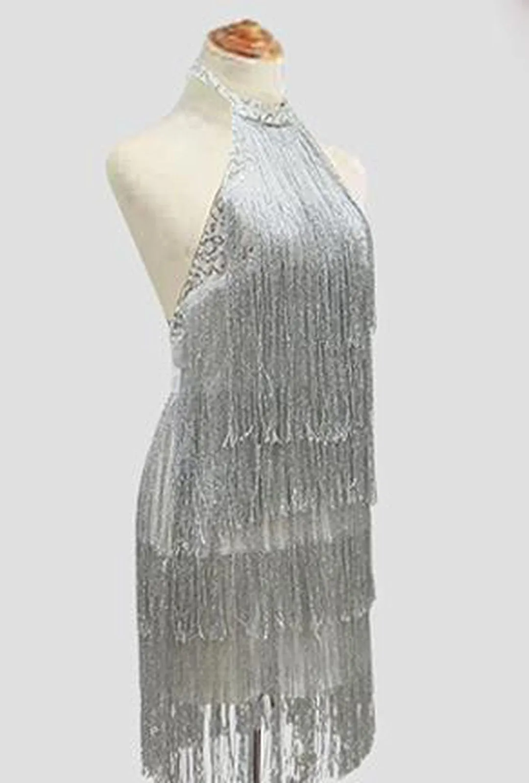 SWEENEY - SPARKLE GATSBY FRINGE DRESS