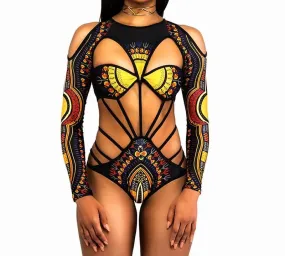 Tribal Long Sleeve Bodysuit