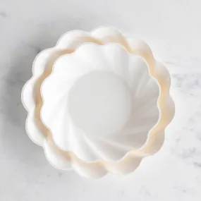 Wavy Eco Cream Plates