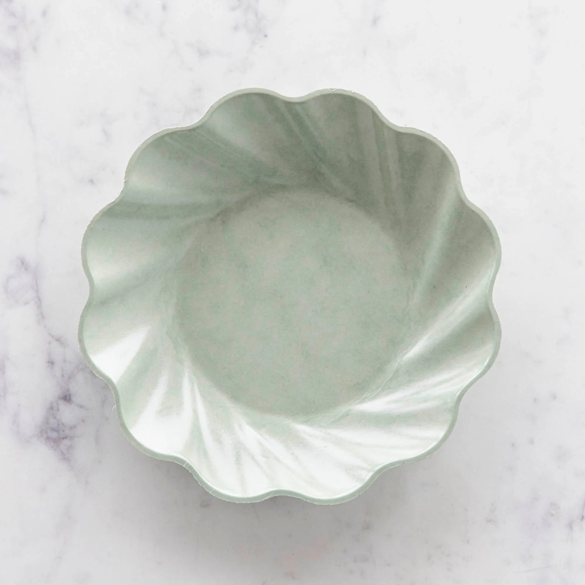 Wavy Eco Sage Plates