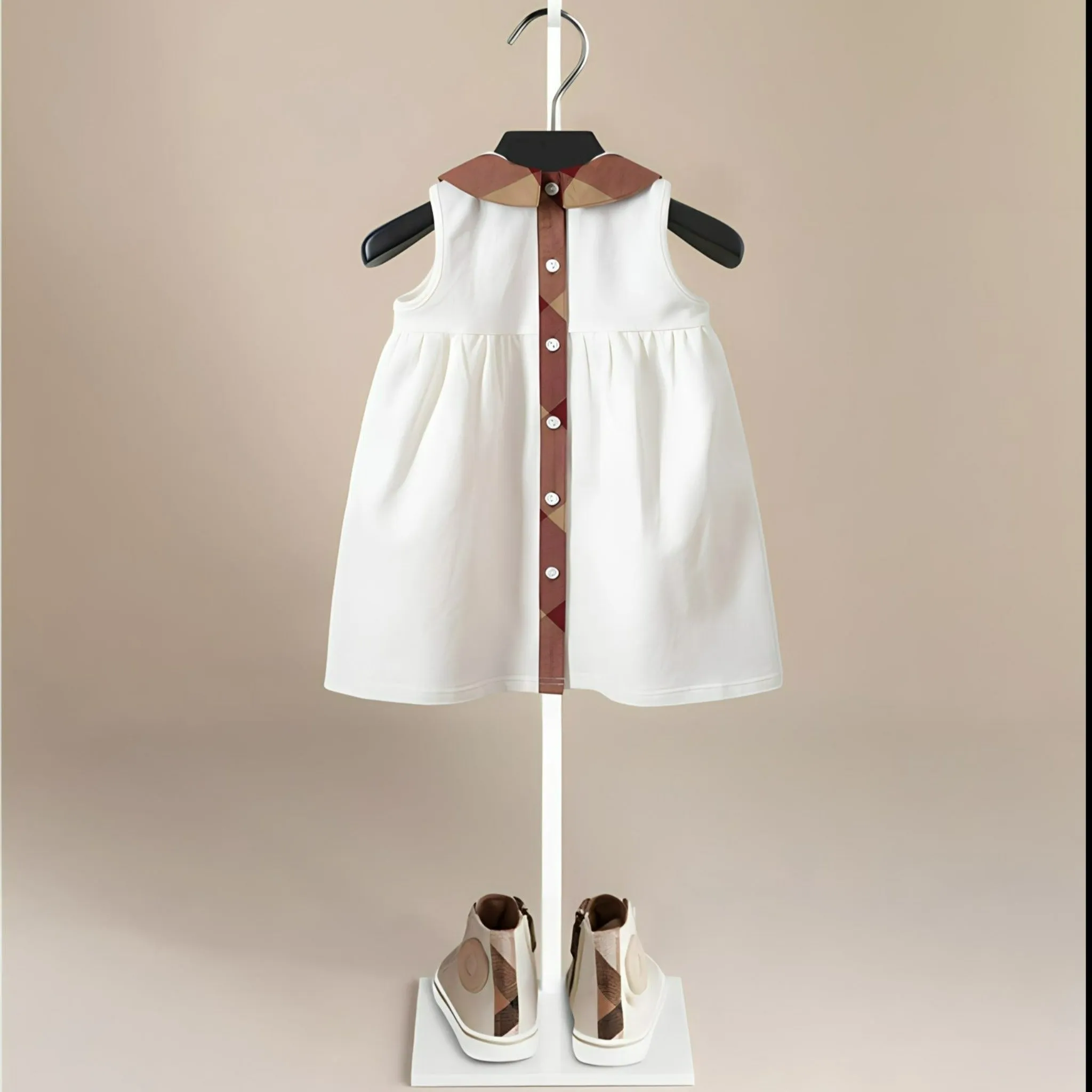 White Organic Cotton Cecilia Dress