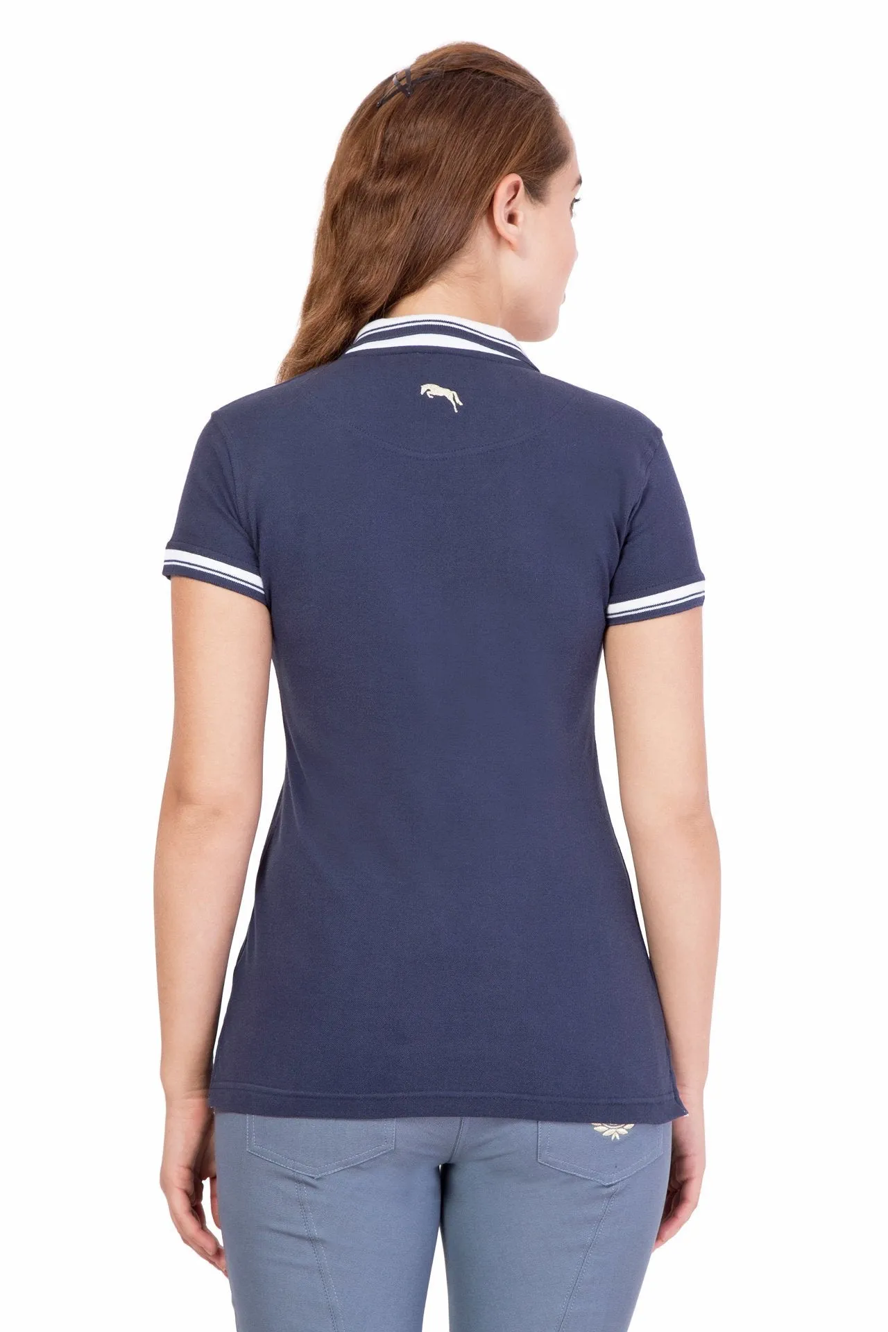 Women Short Sleeves Casual Polo T-Shirt