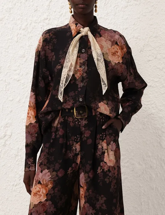 Zimmermann | Illustration Lace Scarf Shirt